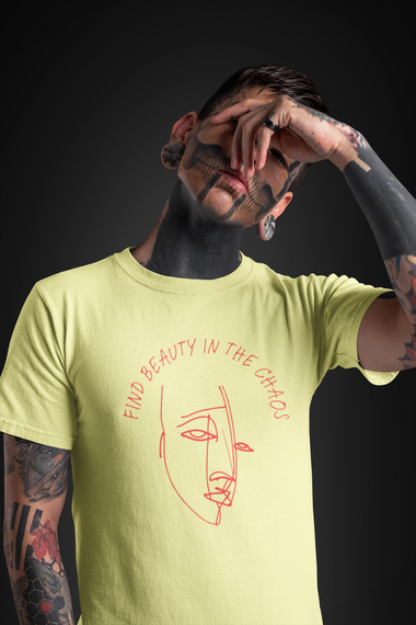 Rorrom Abstract Yellow T-shirt - Beauty