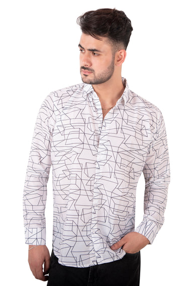 Rorrom Premium Printed Shirt - White Fusion