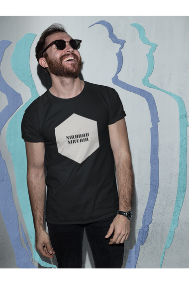 Rorrom Dapper Black T-shirt - Nirbhau Nirvair