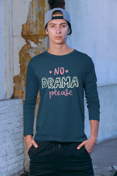 Rorrom Full-On Navy Blue T-shirt - No Drama Please