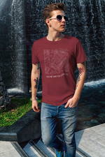 Rorrom Abstract Maroon T-shirt - Music