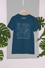 Rorrom Abstract Navy Blue T-shirt - Music