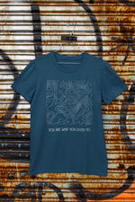 Rorrom Abstract Navy Blue T-shirt - Music