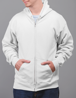 Rorrom Comfort Zip Hoodie - White