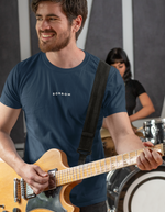 Rorrom Men Navy Blue T-Shirt