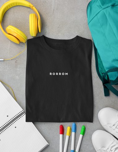 Rorrom Men Black T-shirt