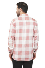 Rorrom Premium Checks Shirt - Flamingo Pink