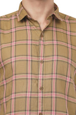 Rorrom Premium Checks Shirt - Casual Brown