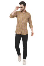 Rorrom Premium Checks Shirt - Casual Brown