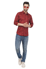 Rorrom Premium Checks Shirt - Rouge Red