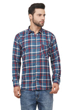 Rorrom Premium Checks Shirt - Cool Blue