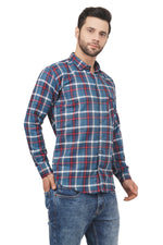 Rorrom Premium Checks Shirt - Cool Blue
