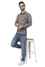 Rorrom Premium Checks Shirt - Casual Blue