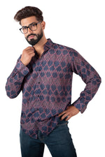 Rorrom Premium Printed Shirt - Purple Groove
