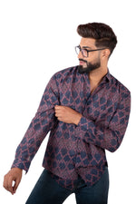Rorrom Premium Printed Shirt - Purple Groove