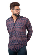 Rorrom Premium Printed Shirt - Purple Groove