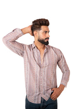 Rorrom Premium Printed Shirt - Beige Mosaic