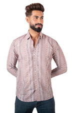 Rorrom Premium Printed Shirt - Beige Mosaic