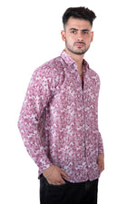 Rorrom Premium Printed Shirt - Pink Canvas