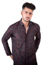 Rorrom Premium Printed Shirt - Black Dreams