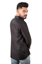 Rorrom Premium Printed Shirt - Black Elegance