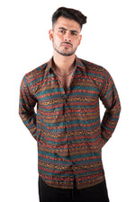 Rorrom Premium Printed Shirt - Black Fusion