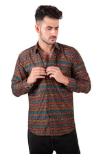 Rorrom Premium Printed Shirt - Black Fusion