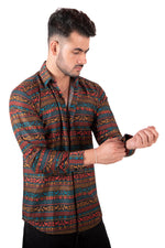 Rorrom Premium Printed Shirt - Black Fusion