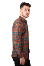 Rorrom Premium Printed Shirt - Black Fusion