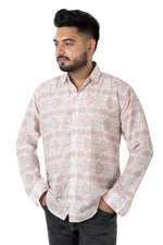 Rorrom Premium Printed Shirt - Golden Elegance