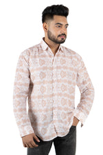 Rorrom Premium Printed Shirt - Golden Elegance