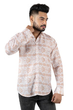 Rorrom Premium Printed Shirt - Golden Elegance