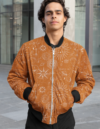 Rorrom High-Style Bomber Jacket - Sunrise Sky