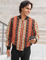 Rorrom High-Style Bomber Jacket - Vintage Crimson