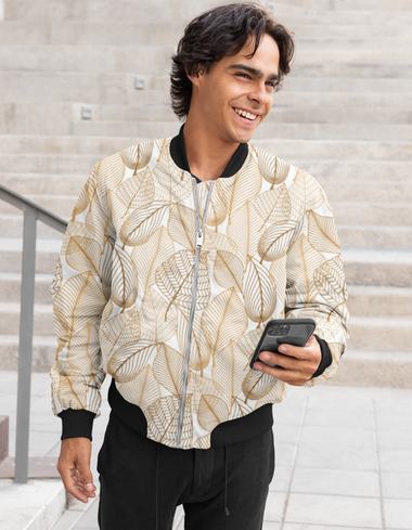 Rorrom High-Style Bomber Jacket - Golden Delight