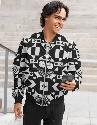 Rorrom High-Style Bomber Jacket - Monochrome