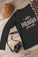 Rorrom Full-On Black T-shirt - No Drama Please
