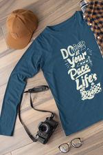 Rorrom Full-On Navy Blue T-shirt - Do Things at Your Pace!