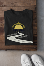 Rorrom Explore Black T-shirt - The Road less travelled