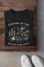 Rorrom Explore Black T-shirt - Billion Star Hotel