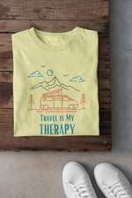 Rorrom Explore Yellow T-shirt - Travel is Therapy