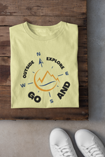 Rorrom Explore Yellow T-shirt - Go Outside