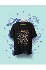 Rorrom Offbeat Black T-shirt - Blossom