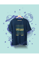 Rorrom Offbeat Navy Blue T-shirt - Dreams