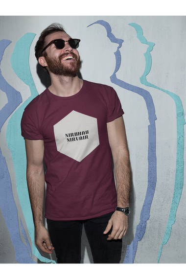 Rorrom Dapper Maroon T-shirt - Nirbhau Nirvair