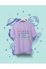 Rorrom Offbeat Lavender T-shirt - Tic Tac Toe