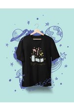 Rorrom Offbeat Black T-shirt - Happiness