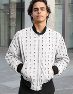 Rorrom High-Style Bomber Jacket - White Candor