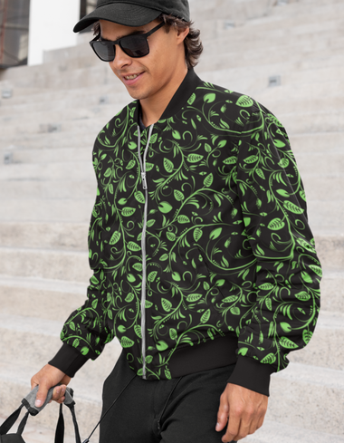 Rorrom High-Style Bomber Jacket - Green Armour