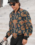 Rorrom High-Style Bomber Jacket - Orange Bliss